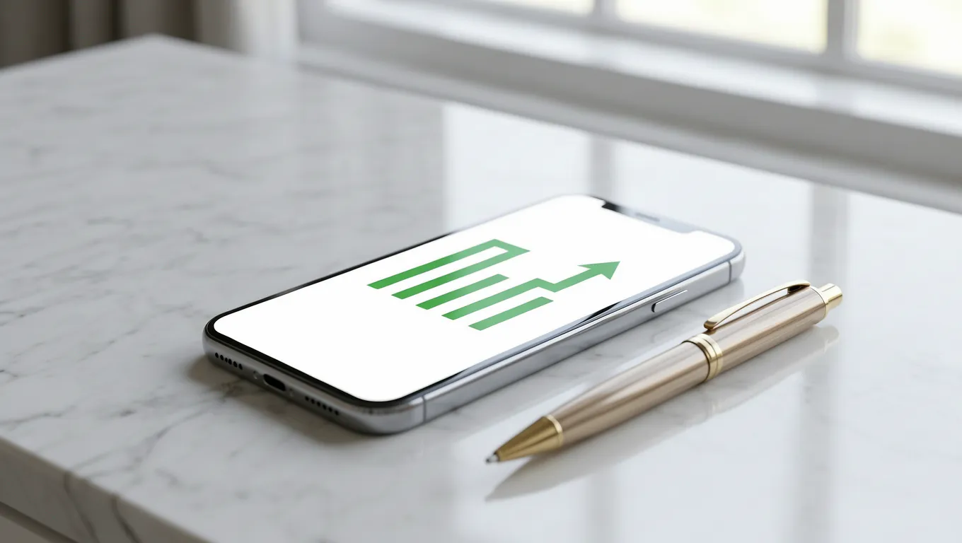 Smartphone showing a digital bank transfer confirmation
